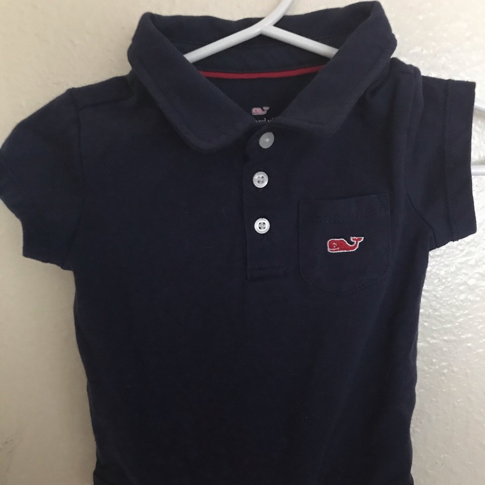 Vineyard Vine baby boy onesie.